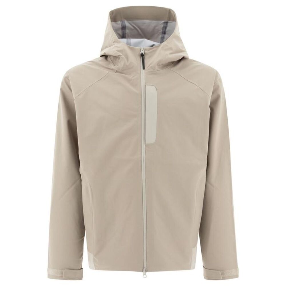 HIKING PATROL Men's Hooded Water-Resistant Jacket Men Beige Outerwear